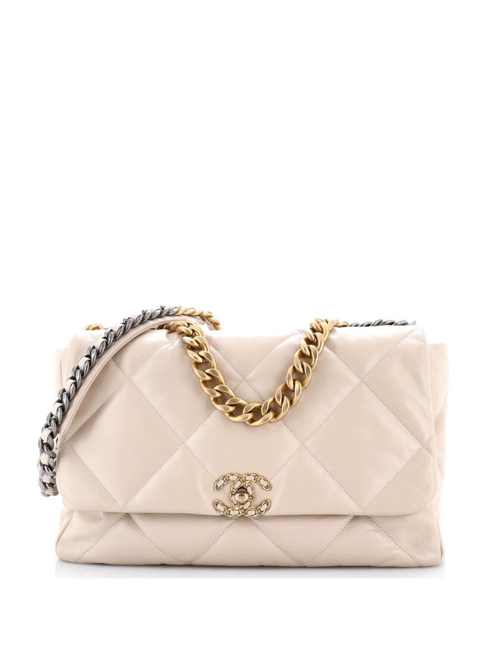 Chanel 19 Flap Bag Quilted Leather Maxi #263633C46B